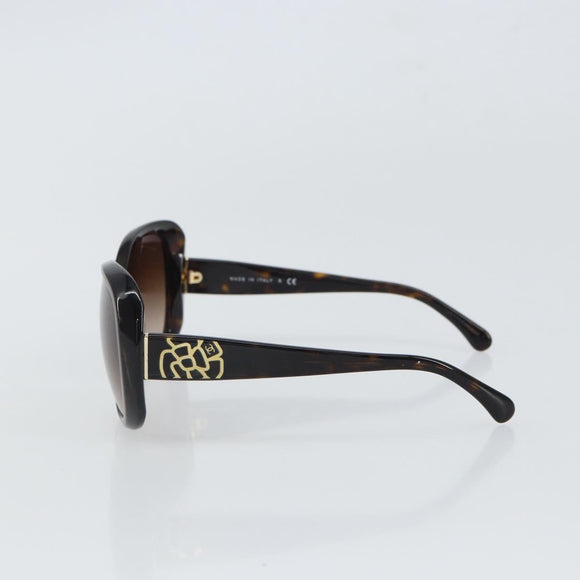 CHANEL Sunglasses plastic Brown CC Auth SW2014