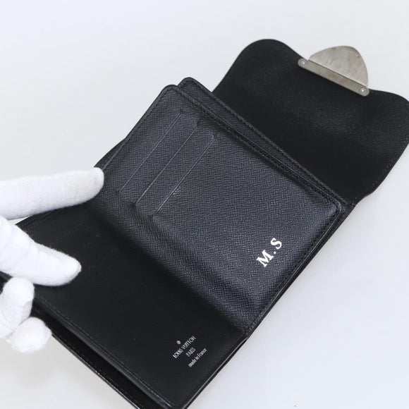 LOUIS VUITTON Epi Portefeuille Joy Wallet Black M66582 LV Auth SW2020