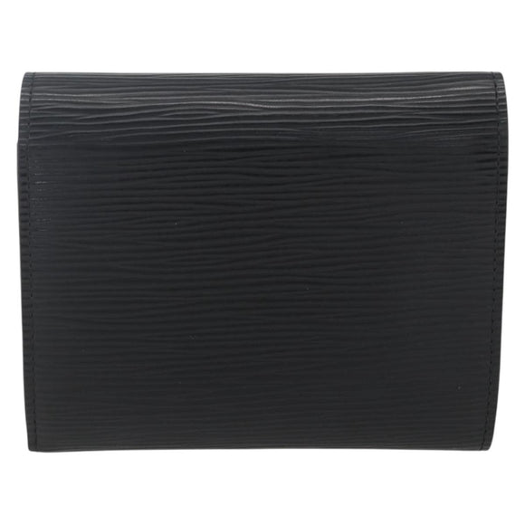 LOUIS VUITTON Epi Portefeuille Joy Wallet Black M66582 LV Auth SW2020
