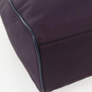 BURBERRY Nova Check Tote Bag Nylon Purple Gold Auth SW2029-11