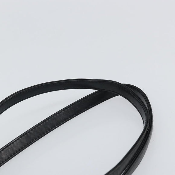 Burberrys Nova Check Blue Label Tote Bag Nylon Black Silver Auth SW2032