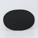 Burberrys Nova Check Blue Label Tote Bag Nylon Black Silver Auth SW2032-5