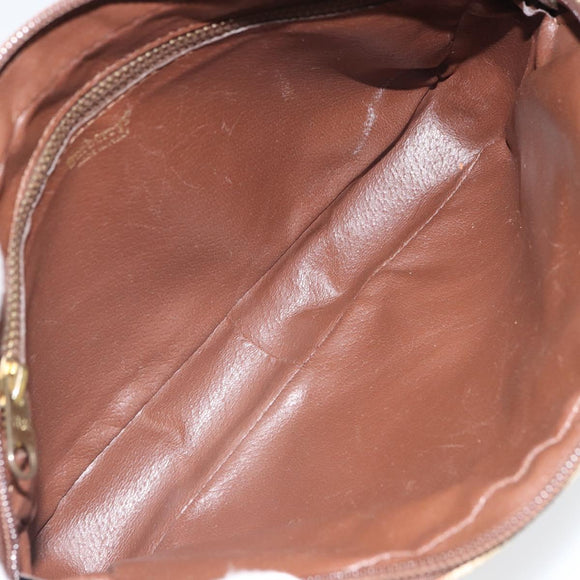 Burberrys Nova Check Clutch Bag PVC Beige Auth SW2033