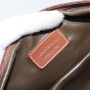 Burberrys Nova Check Clutch Bag PVC Beige Gold Auth SW2034-11