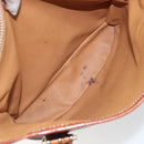 CELINE Macadam Canvas Tote Bag PVC Leather Brown Gold Auth SW2035-17