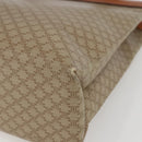 CELINE Macadam Canvas Tote Bag PVC Beige Gold Auth SW2038-9