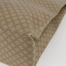 CELINE Macadam Canvas Tote Bag PVC Beige Gold Auth SW2038-15