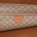 CELINE Macadam Canvas Tote Bag PVC Beige Gold Auth SW2038-18