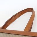 CELINE Macadam Canvas Tote Bag PVC Beige Gold Auth SW2038-8