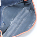 Burberrys Shoulder Bag PVC Navy Gold Auth SW2040-11