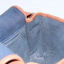 Burberrys Shoulder Bag PVC Navy Gold Auth SW2040-19