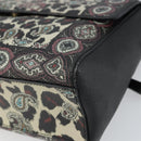 ETRO Paisley Shoulder Bag PVC Black Gold Auth SW2041-9