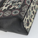 ETRO Paisley Shoulder Bag PVC Black Gold Auth SW2041-16