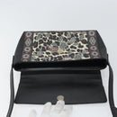 ETRO Paisley Shoulder Bag PVC Black Gold Auth SW2041-18