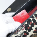 ETRO Paisley Shoulder Bag PVC Black Gold Auth SW2041-12