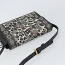 ETRO Paisley Shoulder Bag PVC Black Gold Auth SW2041-6