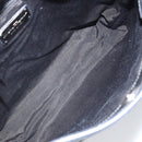 Salvatore Ferragamo Shoulder Bag Patent leather Black Silver Auth SW2048-16