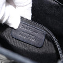 Salvatore Ferragamo Shoulder Bag Patent leather Black Silver Auth SW2048-22