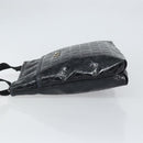 Salvatore Ferragamo Shoulder Bag Patent leather Black Silver Auth SW2048-5