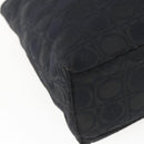 Salvatore Ferragamo Tote Bag Nylon Black Silver Auth SW2049-16