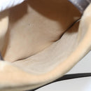 LOEWE Anagram Shoulder Bag Suede Beige Gold Auth SW2050-20