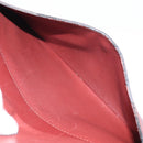 CARTIER Clutch Bag Leather Bordeaux Gold Auth SW2053-12