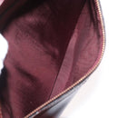CARTIER Shoulder Bag Leather Bordeaux Gold Auth SW2054-23