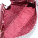 CARTIER Shoulder Bag Leather Bordeaux Gold Auth SW2055-12