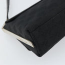 Salvatore Ferragamo Shoulder Bag Nylon Black Silver Auth SW2057-13