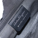Salvatore Ferragamo Shoulder Bag Nylon Black Silver Auth SW2057-16