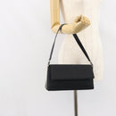 Salvatore Ferragamo Shoulder Bag Nylon Black Silver Auth SW2057-22