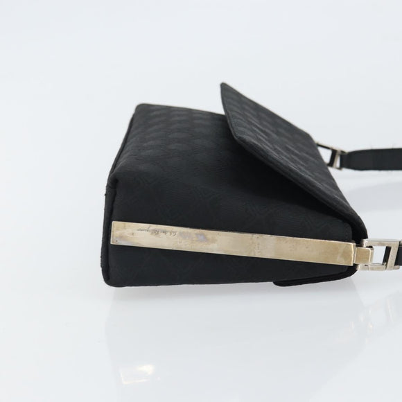 Salvatore Ferragamo Shoulder Bag Nylon Black Silver Auth SW2057