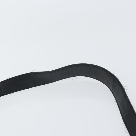 Salvatore Ferragamo Shoulder Bag Nylon Black Silver Auth SW2057