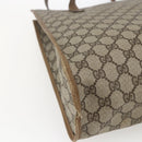 GUCCI GG Supreme Tote Bag PVC Beige Gold 40 02 998 Auth SW2059-13