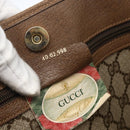 GUCCI GG Supreme Tote Bag PVC Beige Gold 40 02 998 Auth SW2059-21