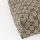 GUCCI GG Supreme Web Sherry Line Tote Bag PVC Beige 39 02 003 Auth SW2061-13