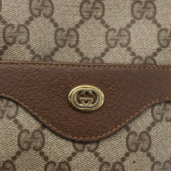 GUCCI GG Supreme Web Sherry Line Tote Bag PVC Beige 39 02 003 Auth SW2061