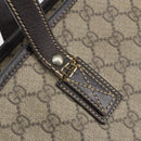 GUCCI GG Supreme Tote Bag PVC Beige 211137 Auth SW2062-9