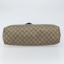 GUCCI GG Supreme Tote Bag PVC Beige 211137 Auth SW2062-5