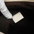 GUCCI GG Canvas Shoulder Bag Beige Silver 145857 Auth SW2063-17