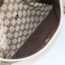 GUCCI GG Canvas Shoulder Bag Beige Silver 145857 Auth SW2063-23
