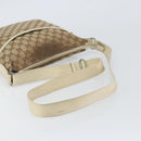 GUCCI GG Canvas Shoulder Bag Beige Silver 145857 Auth SW2063-7