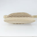 GUCCI GG Canvas Shoulder Bag Beige Silver 145857 Auth SW2063-9