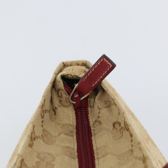 GUCCI GG Canvas Tote Bag Beige 131230 Auth SW2064