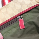 GUCCI GG Canvas Tote Bag Beige 131230 Auth SW2064-22