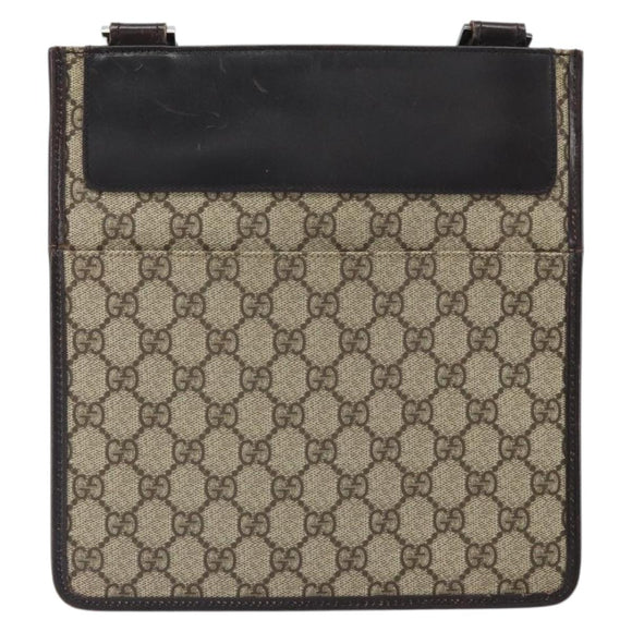 GUCCI GG Canvas Shoulder Bag Beige 27639 Auth SW2066A