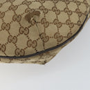 GUCCI GG Canvas Shoulder Bag Beige Gold 181092 Auth SW2067-17