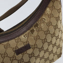 GUCCI GG Canvas Shoulder Bag Beige Gold 181092 Auth SW2067-10