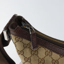 GUCCI GG Canvas Shoulder Bag Beige Gold 181092 Auth SW2067-19