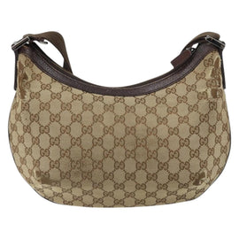 GUCCI GG Canvas Shoulder Bag Beige Gold 181092 Auth SW2067 - 0